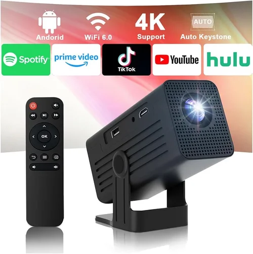 4K Supported Mini Projector wi