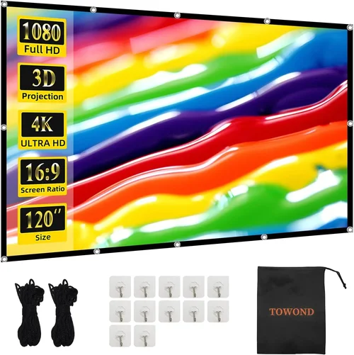 TOWOND Projector Screen 120 in