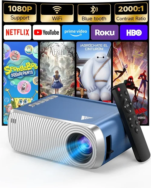 Mini Projector with WiFi and B