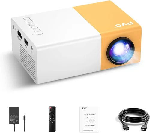 PVO Mini Projector Portable Fo