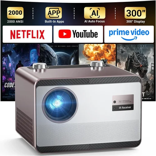 2000 ANSI Lumens Built-in Stre
