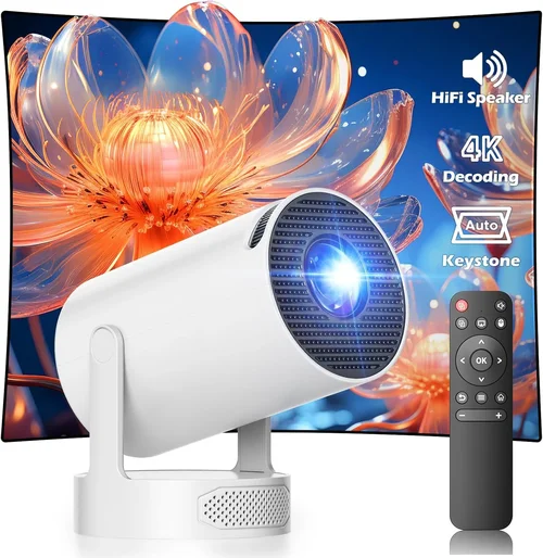 Mini Projector with WiFi 6 and