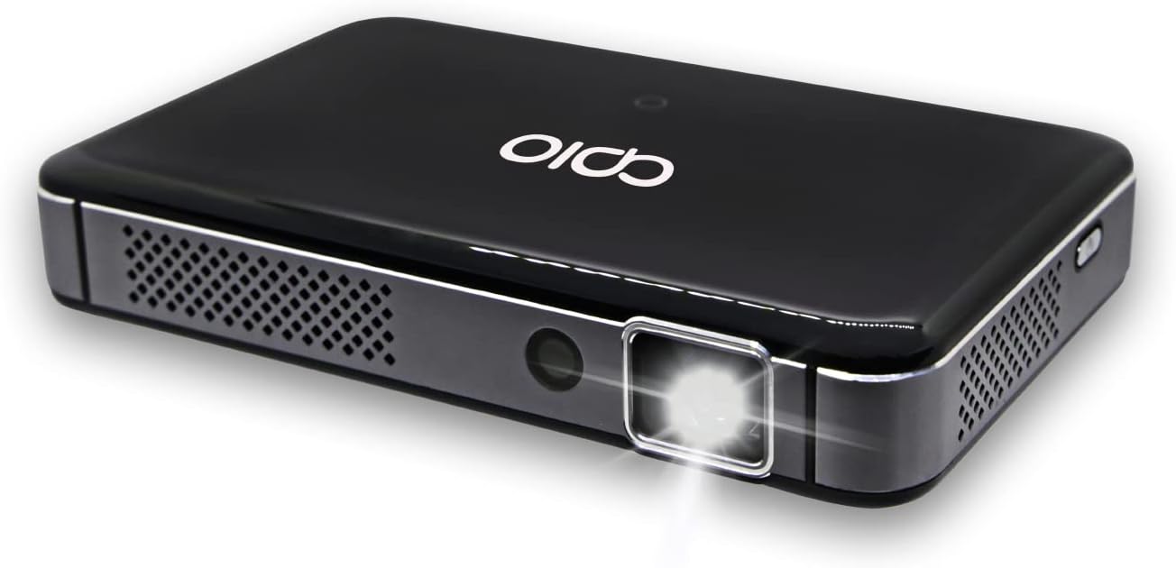 APIO 1080P Auto Focus DLP Pocket Projector, 400 ANSI Lumens with HDMI 