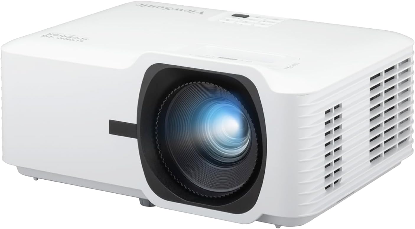 ViewSonic LS740W 6000 Lumens WXGA Laser Projector with 1.3x Zoom, Keys