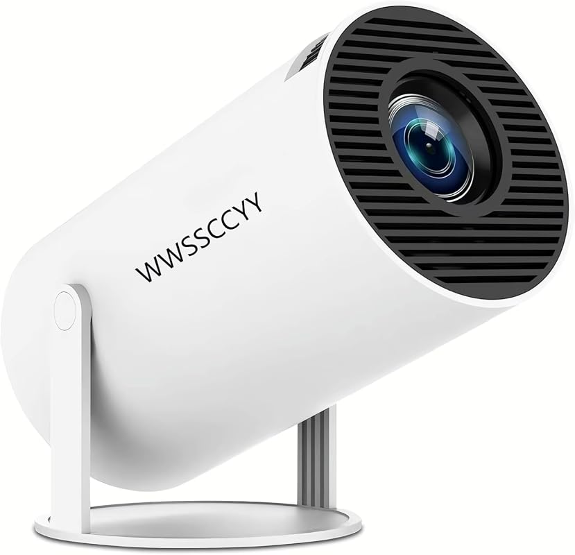 Mini 4K WiFi 6 BT 5.2 Portable Projector, Full HD, Auto Keystone, 180