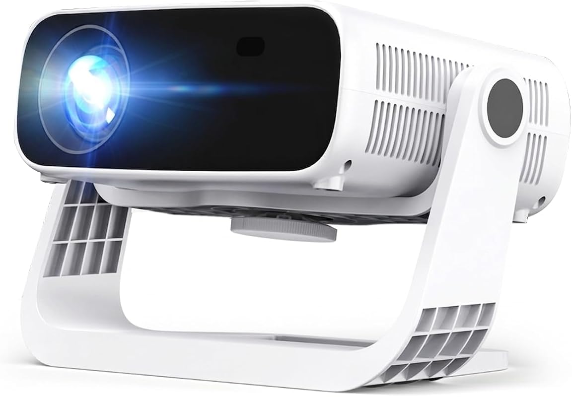 Wielio 2026 Smart Projector Android TV with WiFi 6 and Bluetooth 5.0, 
