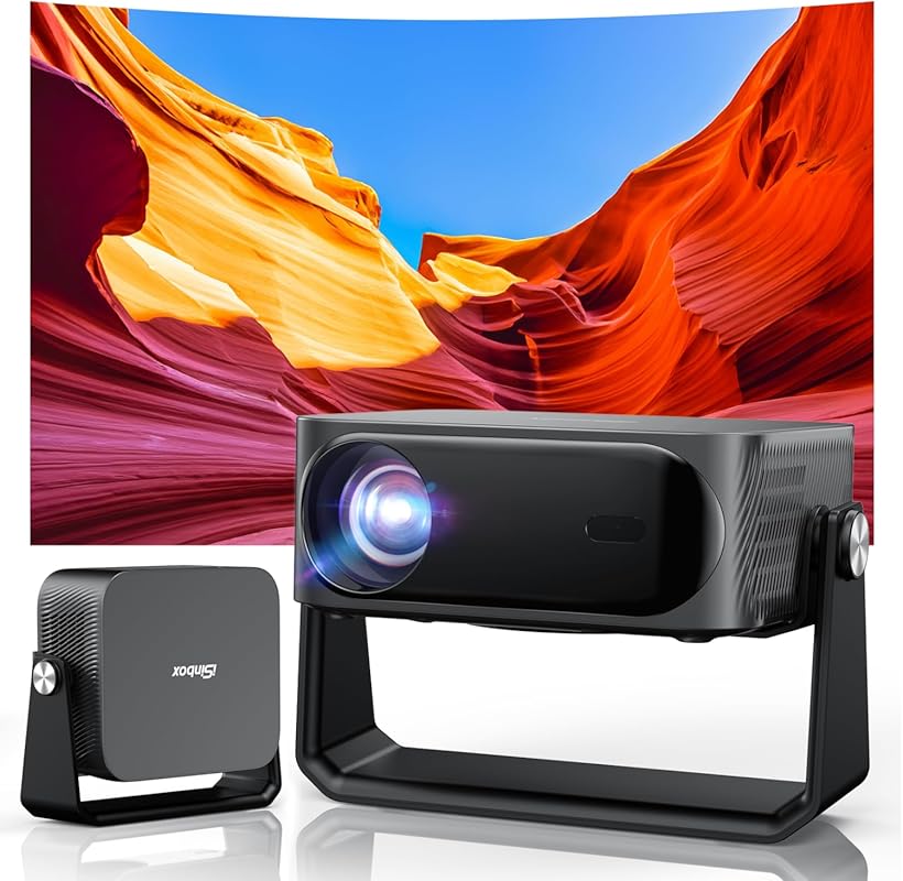 4K Outdoor Projector with WiFi and Bluetooth, 2000 ANSI, Auto Focus, K