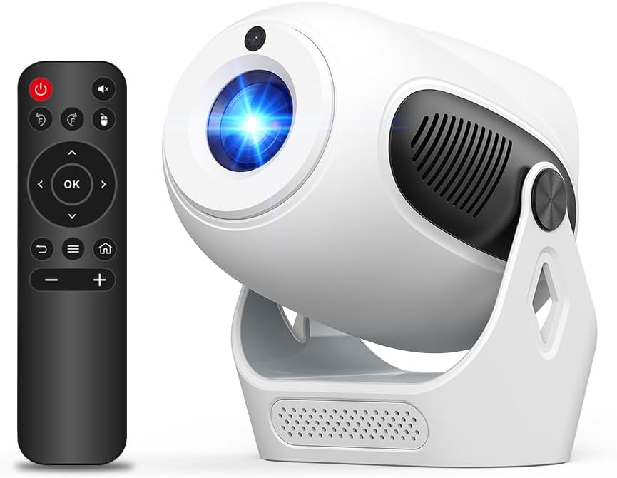 Mini Portable Projector with WiFi 6, Bluetooth 5.0, Native 720P, 4K Su
