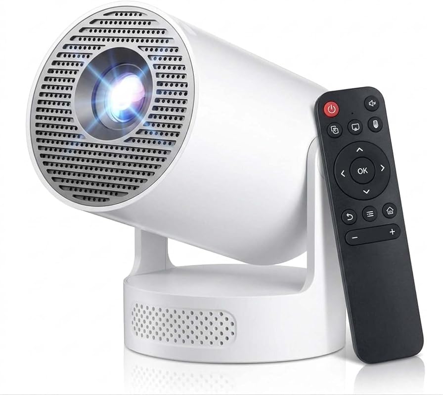 Mini Projector 4K with WiFi, Bluetooth 5.4, Auto Keystone, Portable Sm