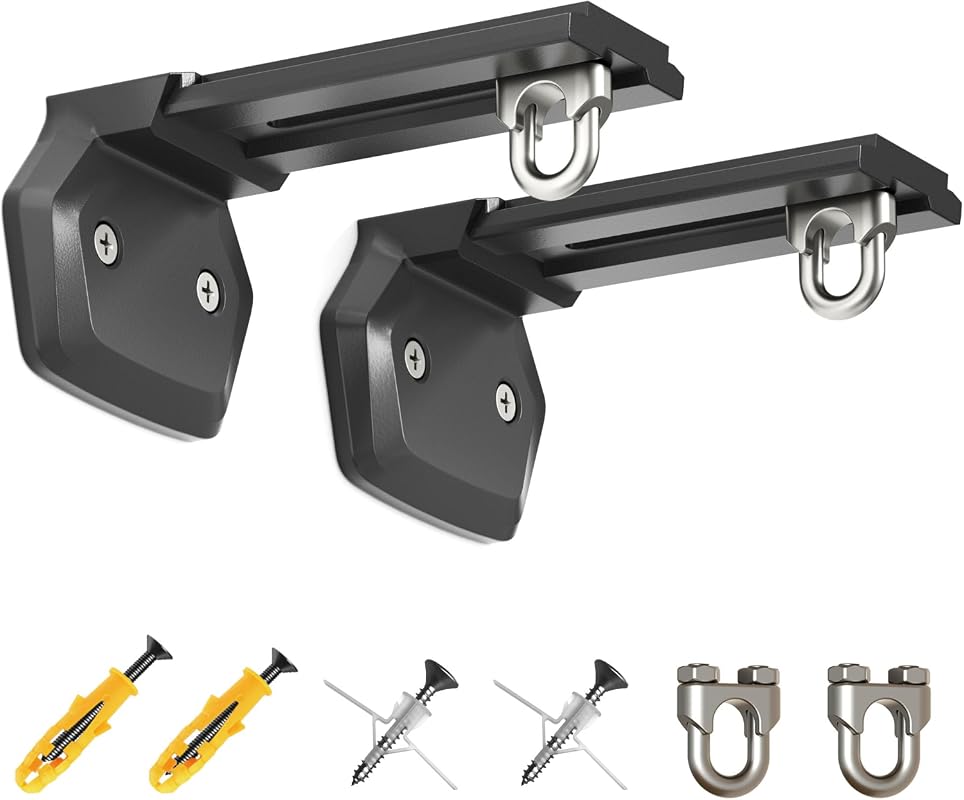 Universal Adjustable Projector Screen Mount Bracket, Wall & Ceiling L‑