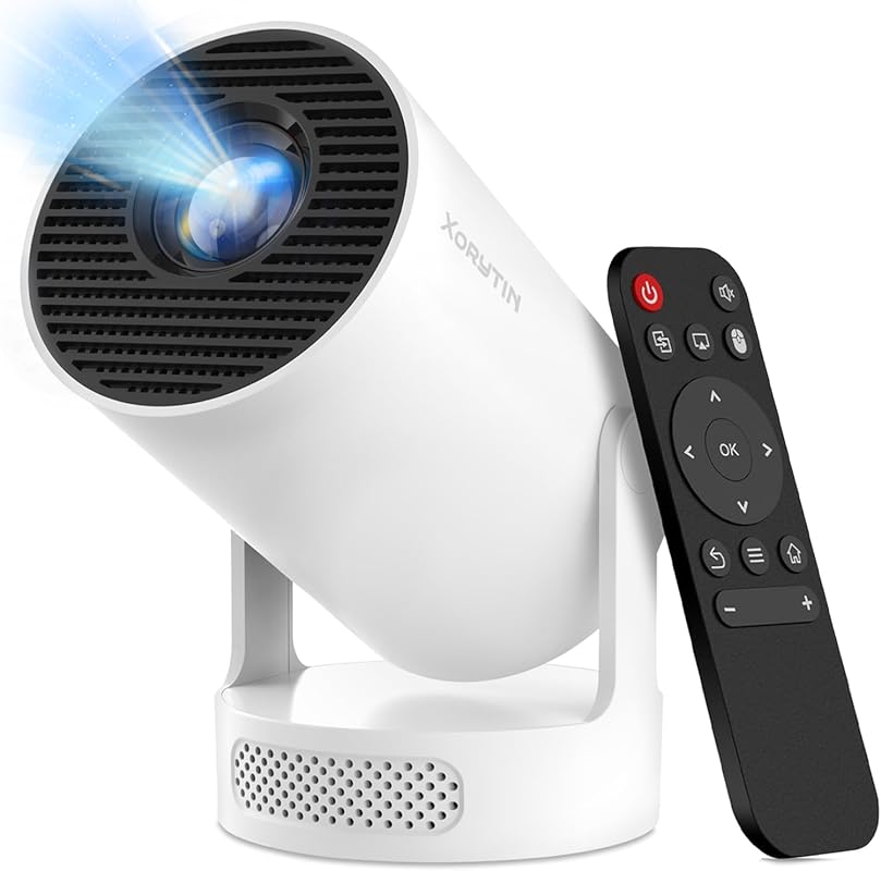 Mini Projector with WiFi and Bluetooth, Built-in Apps, 4K Supported Sm
