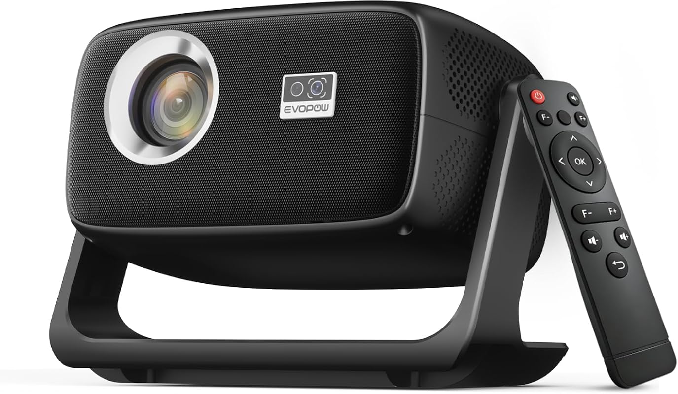 Native 1080P 4K Support Smart Projector with WiFi 6, Bluetooth 5.4, 18